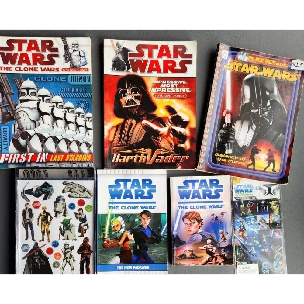 Star Wars Childrens Activity Darth Vader Coloring Book Sticker Book Lot